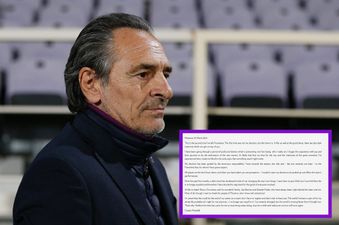 Cesare Prandelli steps down as Fiorentina boss due to personal distress