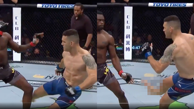 Chris Weidman snaps leg in half while kicking opponent after just 17 seconds