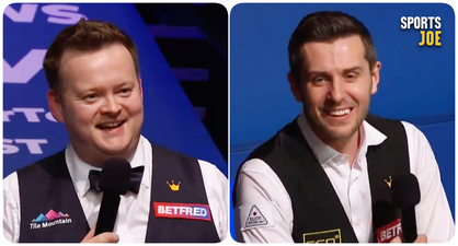 Shaun Murphy brings the Crucible to its feet with speech for the moment