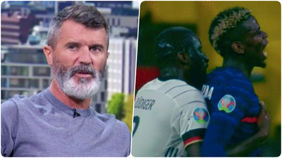 Roy Keane bemused by “child-like” Rudiger’s bite on Pogba