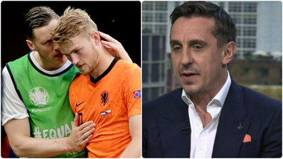 Gary Neville does not spare Matthijs De Ligt after Dutch crash out