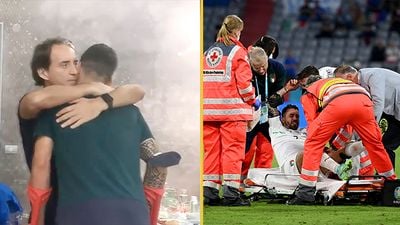 Italy’s squad gave injured Leonardo Spinazzola a heartwarming send-off