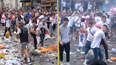 The absolute state of Leicester Square as England fans tear it up