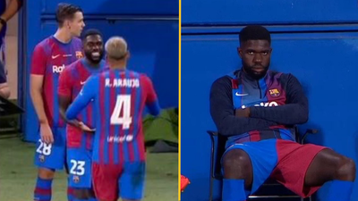 Umtiti skips trophy celebrations after being booed by Barcelona fans