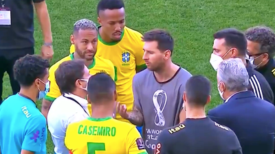 Wild scenes in Brazil as health authorities stop game and try to deport four Argentina stars