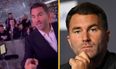 Eddie Hearn involved in heated exchange with fan after Anthony Joshua fight