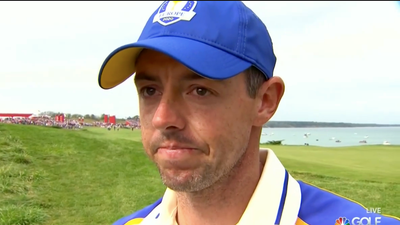 Rory McIlroy breaks down in tears after winning point for Team Europe