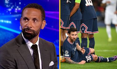 Rio Ferdinand lost the run of himself after Lionel Messi lay down behind PSG’s wall