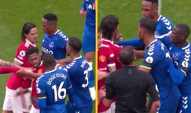 Everton midfielder Doucoure lucky to escape caution after Fred swipe