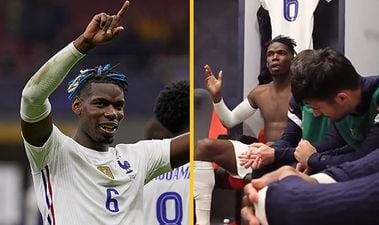 Paul Pogba’s passionate half-time dressing room speech shows rarely seen side