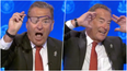 Jeff Stelling loses it during Soccer Saturday after Brighton was denied a blatant penalty