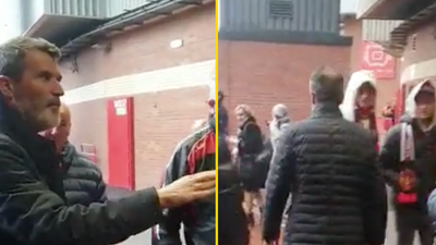 Roy Keane involved in exchange with fan after Manchester derby