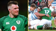 Peter O’Mahony gave Tomas Lavinini a right earful after red card tackle