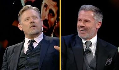 Jamie Carragher rattles Peter Schmeichel with cutting remark before Schmeichel strikes back