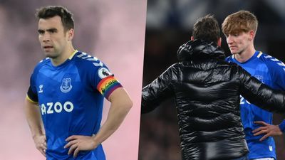 Seamus Coleman intervened after his Everton teammate was confronted by a fan on the pitch