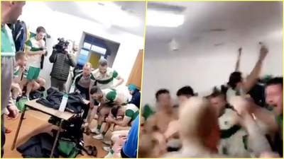 Absolute scenes in Tyrone club dressing room as they wait to find out if they won the league or not