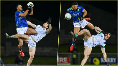 Stefan Okunbar defies physics with wonder catch against Limerick