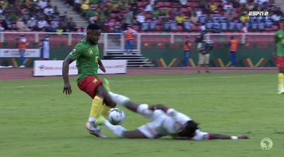 Defender avoids nailed-on red card, 38 seconds into Africa Cup of Nations opener