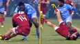 Castres winger Filipo Nakosi’s devastating carry flattens Conor Murray and Andrew Conway