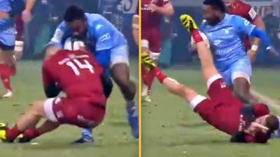 Castres winger Filipo Nakosi’s devastating carry flattens Conor Murray and Andrew Conway