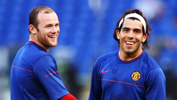 wayne rooney carlos tevez