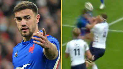 “It looks like a flying head-butt from WWE” – Scotland fans fume as Melvyn Jaminet avoids card