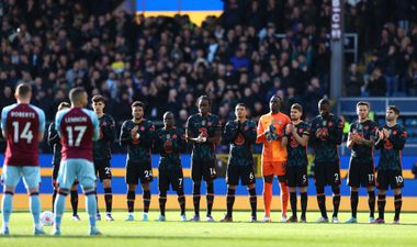 Chelsea fans chant Roman Abramovich’s name during minute’s applause for Ukraine