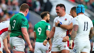 Nigel Owens and Mike Ross fight Tadhg Furlong’s corner after rough ride