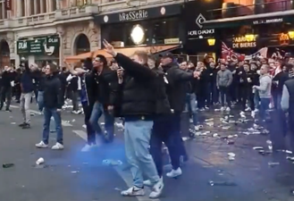 Chelsea fans clash with French riot police ahead of Lille fixture