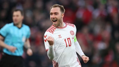 Christian Eriksen scores stunning goal for Denmark on return to Parken Stadium