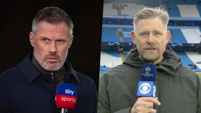 Peter Schmeichel stunned Jamie Carragher with his Champions League prediction