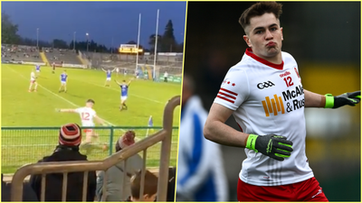 Peter Canavan’s son Ruairi scores outrageous sideline in Ulster u20 final