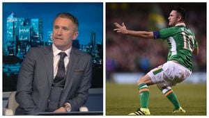 Robbie Keane cartwheel celebration