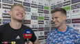 Aaron Ramsdale trolls Rob Holding about ‘new hairline’ after goal against West Ham