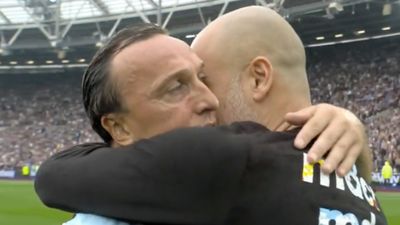 Pep Guardiola reveals what he said to Mark Noble during touching embrace