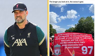 Liverpool fans’ Champions League banner slaughtered on Twitter