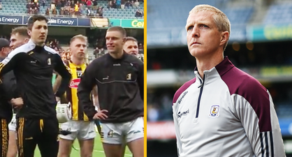 Henry Shefflin waits in the tunnel to shake the hand of every Kilkenny player after Leinster final