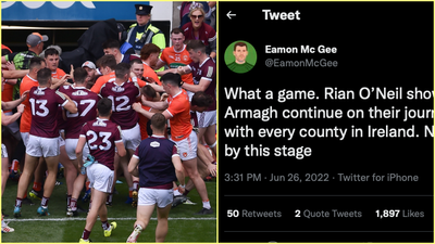 Eamon McGee just couldn’t help himself with Armagh-melee tweet