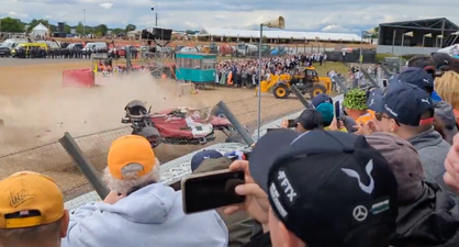 Terrifying fan footage shows Zhou Guanyu’s horror crash at Silverstone