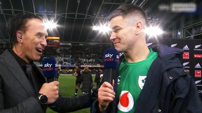 Johnny Sexton delivered a cold-blooded interview after Ireland’s historic victory