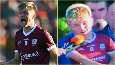 Ecstatic Galway Minor captain accidentally swears during victory speech on live TV