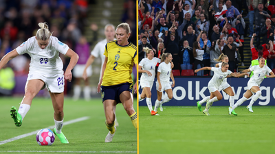 England reach Euros final after audacious goal from Alessia Russo