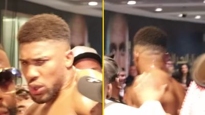 Security forced to intervene after Anthony Joshua antics continue backstage