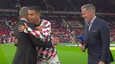 Roy Keane and Cristiano Ronaldo share moment ahead of Man United-Liverpool clash