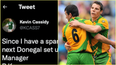 Kevin Cassidy believes former teammate should be the next Donegal manager