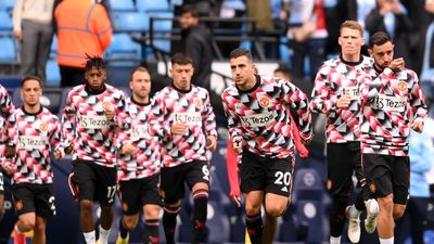 Two Man United players led a furious half-time inquest into Manchester derby performance