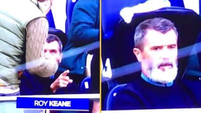 Fan chooses poor time to approach Roy Keane at NFL London