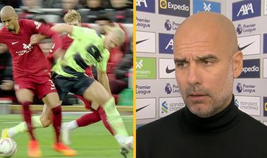 Pep Guardiola says ‘It’s Anfield’ when asked about disallowed City goal