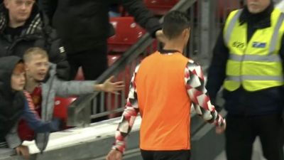 Cristiano Ronaldo walks down Old Trafford tunnel before end of Man United win over Spurs