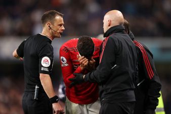 Raphael Varane leaves pitch in tears after suffering injury against Chelsea